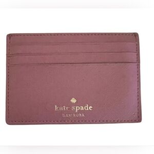 Kate Spade Glitter Dusty Peony Glitter Card Colder-EUC